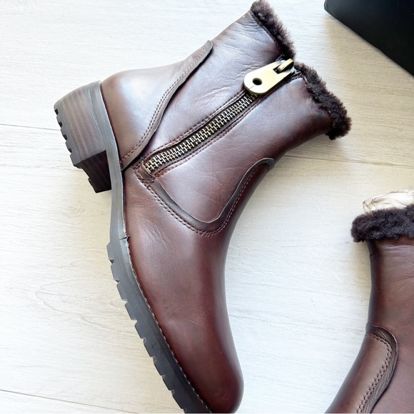 NEW Everybody by BZ Moda Polaris Brown Leather Faux Fur Lined Boots - Picture 4 of 15